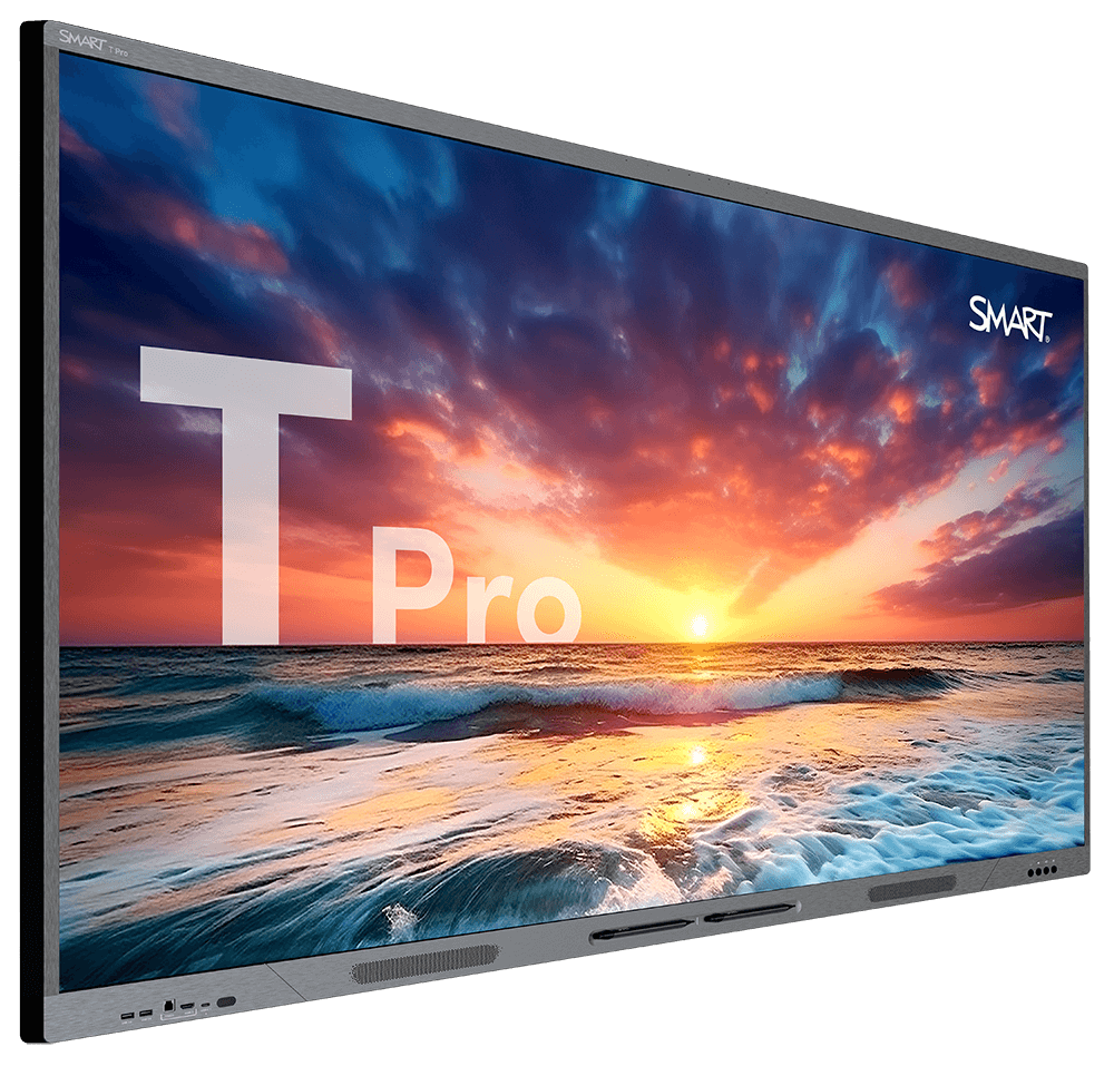 SMART Board T Pro series interactive display shown on an angle